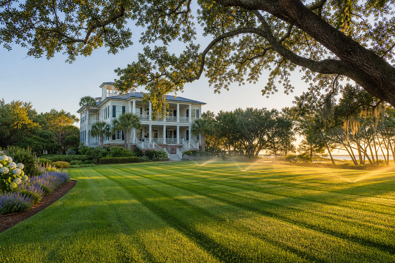 Complete Charleston lawn care guide — turf, seasons, and HOA context.